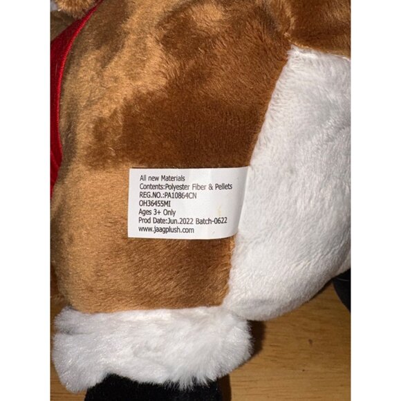 Buc-ees Bucees Christmas Beaver Plush Toy Santa Hat & Red Shirt Stuffed Animal - Picture 7 of 8